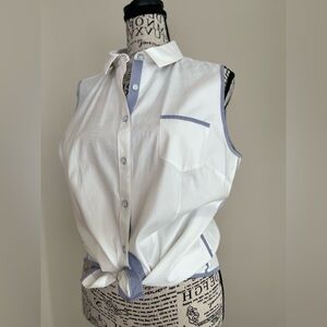 Brooks Brothers Sleeveless Collared Shirt — Size 12